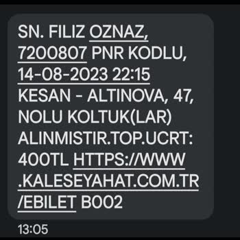 Kale Seyahat Yolcuyu Almadan Saatinden Önce Hareket Ettiler