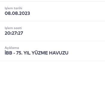 İBB - İstanbul Büyükşehir Belediyesi Yüzme Havuzu Para İadesi