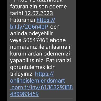 D-Smart Net D-Smart Aboneliğimi İptal Ettiğim Halde Ücret Almaya Devam Etti