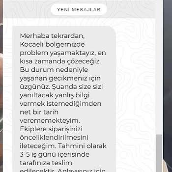 Koçtaş 3 İş Gününde Teslim Edilerek Ürünlerin 10 Günden Fazladır Gelmemesi