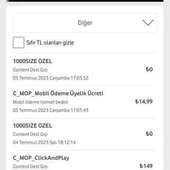 Vodafone C Mop İptali