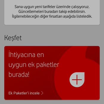 Vodafone Faturalı Tarife Sorunu
