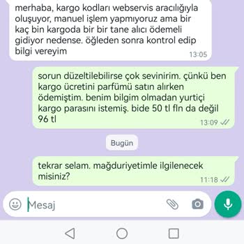 Parfümevi Ve Yurtiçi Kargo Almaması Gereken Kargo Ücretini Aldı!