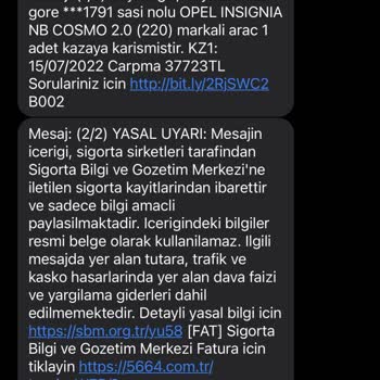 Türkiye Sigorta Tramere Yanlış Tutar Giren Sigorta Şirketi