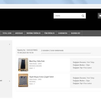 Nox By Sibel Şentürk İade Kabul Etmeme Ve Fatura Gönderilmemesi