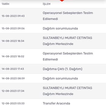 KARGOMsende Kargo Teslim Etmeme