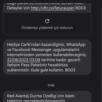 Vodafone Kapatılamayan Avantaj İnternet Paketi