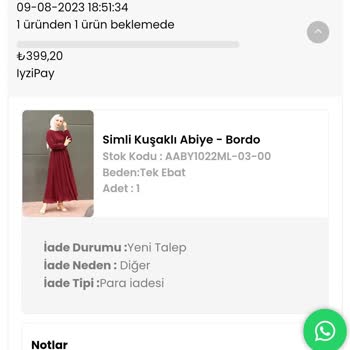 Meqlife Fashion Ürün Asla Gönderilmiyor