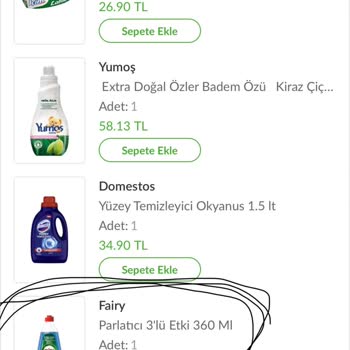 Migros Eksik Ürün (sorumsuzluk )