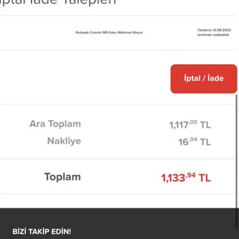 Evkur İnternet Mağazası Ücretimi İade Etmiyor!