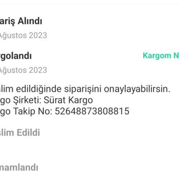 Sürat Kargo Teslim Edilmeyen Kargo