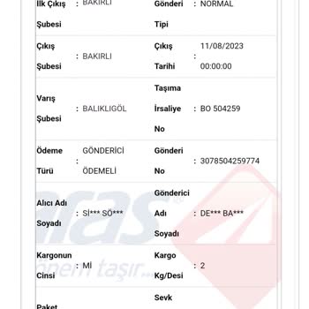 Aras Kargo Yanlış Desi Ölçme