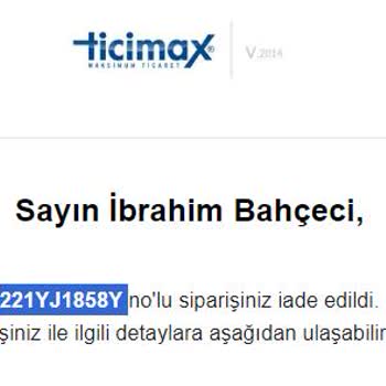 Dagevi.com Sevk Edilmeyen Ürün