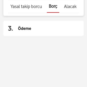 Vodafone Web Sitesinden Borç Ödenemiyor