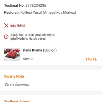 Trendyol Hızlı Market Para İadesi Yapmıyor