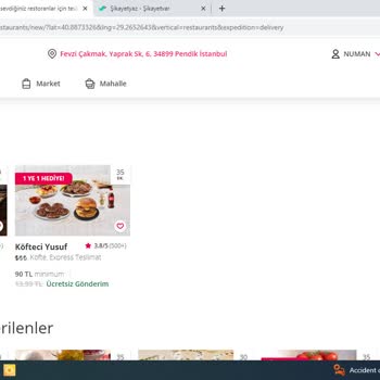 Yemeksepeti İnternet Sitesindeki İndirimli Restoran Yalanı