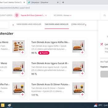 Yemeksepeti İnternet Sitesindeki İndirimli Restoran Yalanı