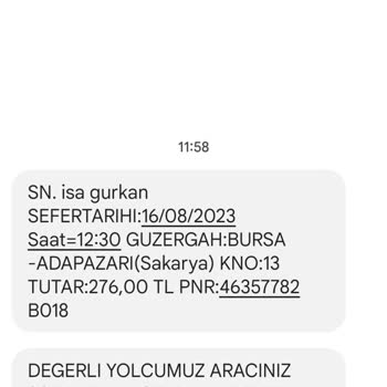 Efe Tur Dan Aldığım Biletimi İptal Edemedim