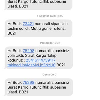 Sürat Kargo Kargo Teslim Edilmedi
