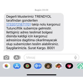 Sürat Kargo Kargo Teslim Edilmedi