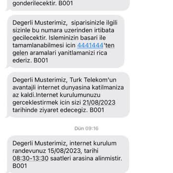 Türk Telekom Randevu Saatine Uymadı Gelmedi!