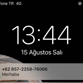 WhatsApp Endonezya Kodlu Numaradan Bir Mesaj Gelmesi