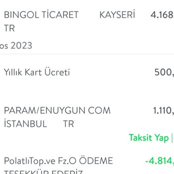 TEB Yıllık Kart Ücreti
