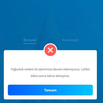 Halkbank Online İşlemler Hata Veriyor.