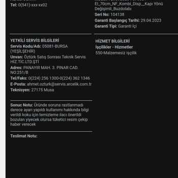 Beko Ürünlerine Sahip Çıkmıyor!