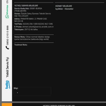 Beko Ürünlerine Sahip Çıkmıyor!