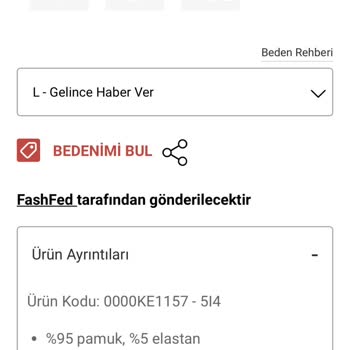 Fashfed Hatalı Gönderilen Ürünün İadesini Kabul Etmiyor.