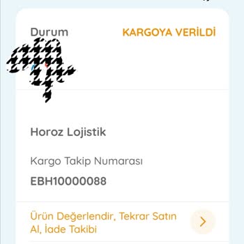 Ebebek Kargo Takip Yapamıyorum, Horoz Lojistik Takip No Yanlış Diyor