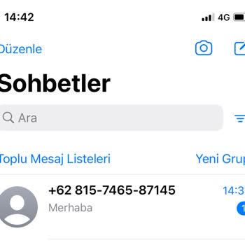 WhatsApp Yabancı Numara