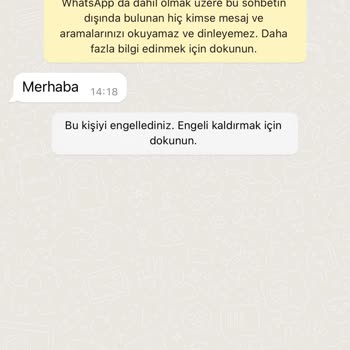 WhatsApp Yabancı Numaradan Mesaj