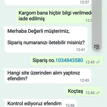 Koçtaş Seduna Firması Satın Aldığım Ürünü Teslim Etmiyor