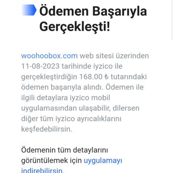 Woohoobox Kargo Takip Numarası Yok