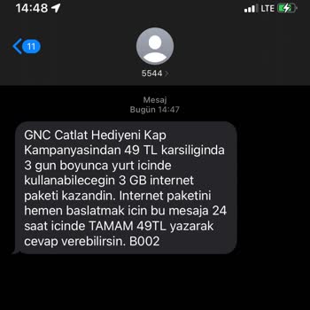 Turkcell GNC Ücretli Hediye