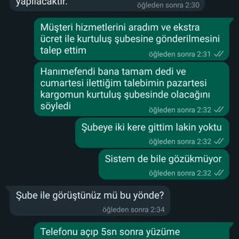 MNG Kargo'nun Yetersizliği Ve Kargomun Diğer Şubeye Gitmemesi