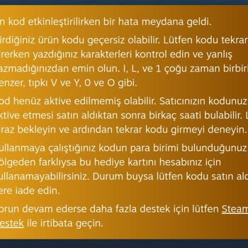 Tosla Hatalı Steam Cüzdan Kodu