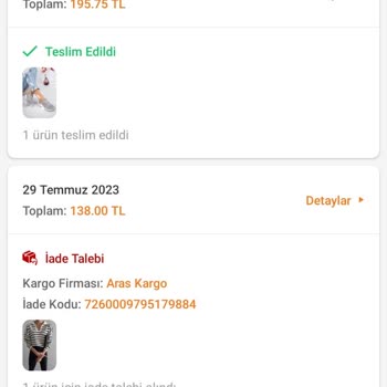 Aras Kargo İademin Sistemde Gözükmemesi