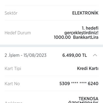 Ziraat Bankası Beyaz Eşya Alışverişime 250 TL Bankkart Liramı Yatırmadı