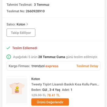 Trendyol Para İadesi Yapmıyor.