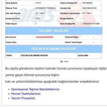 Trendyol Kargo Hareketsizliği Ve Ulaşmaması