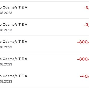 Lidio Üzerinden İznim Olmaksızın 1640 TL Çekilmesi