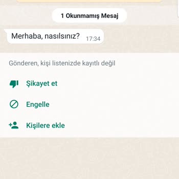 WhatsApp'da Yabancı Numaralı Mesaj Gelmesi