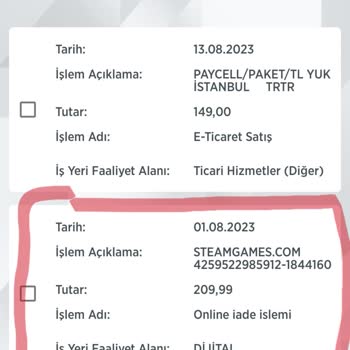 Ziraat Bankası Steam İadesi Ziraat Hesaba Parayı Vermedi