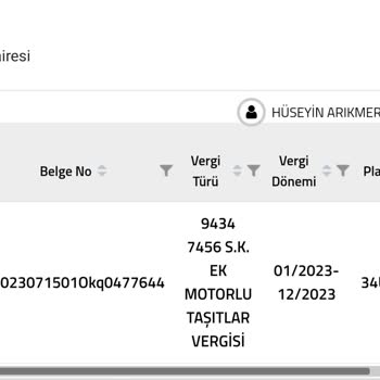 Gelir İdaresi Başkanlığı Ek MTV Borcu