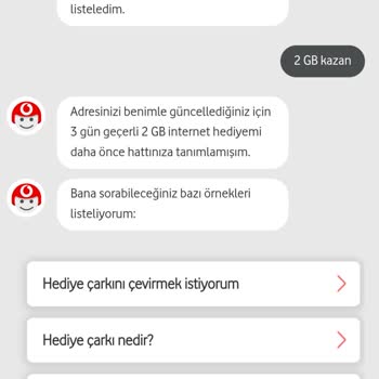 Vodafone 2 GB İnternet Sorunu