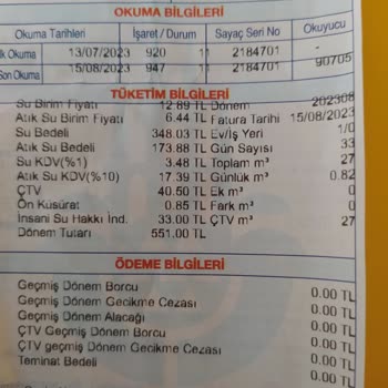 İSKİ Atık Su Bedeli