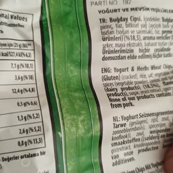 Haşiroğlu Rivos Buğday Cipsinde Yabancı Madde (silikon)!